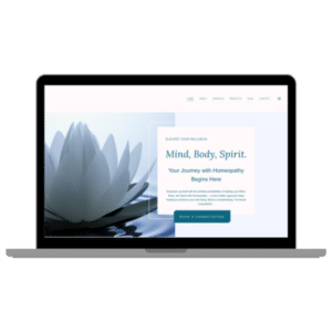 website portfolio squarespace website mockup lotus natural healing